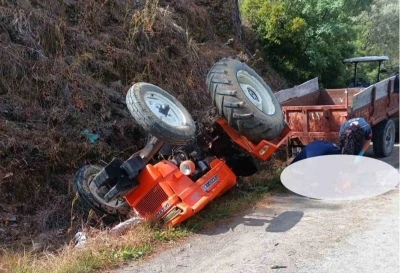Trakt&ouml;r kazasında 1 kişi hayatını kaybetti
