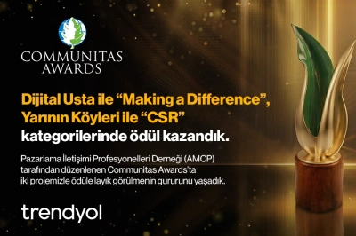 Trendyol'un Sosyal Etki Projelerine Uluslararası Alanda İki &Ouml;d&uuml;l