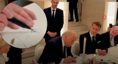 Trump&rsquo;ın İran anlaşmasını imzaladığı anın g&ouml;r&uuml;nt&uuml;lerini yayınladı