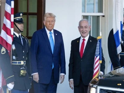 Trump,  Netanyahu ile 4'&uuml;nc&uuml; kez y&uuml;z y&uuml;ze gelecek