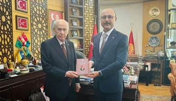 T&uuml;rk Eğitim-Sen Genel Başkanı Geylan&rsquo;dan, MHP Genel Başkanı Bah&ccedil;eli&rsquo;ye ziyaret
