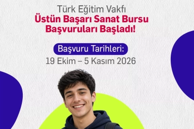 T&uuml;rk Eğitim Vakfı &Uuml;st&uuml;n Başarı Sanat Bursu Başvuruları Başladı