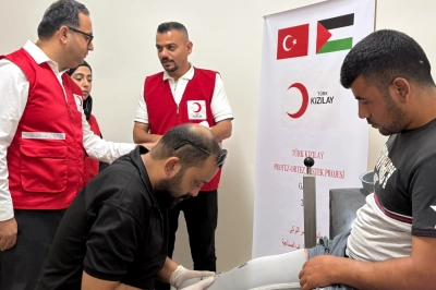 T&uuml;rk Kızılay Gazze&rsquo;de Protez Destek Projesi Başlattı