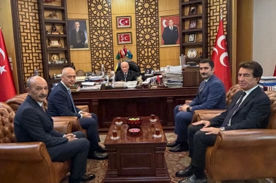 T&uuml;rkiye Bisiklet Federasyonu&rsquo;ndan MHP Genel Başkanı Devlet Bah&ccedil;eli&rsquo;ye Ziyaret