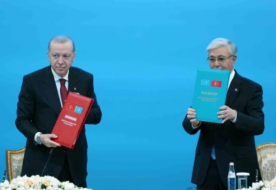 T&uuml;rkiye ile Kazakistan arasında 13 anlaşma imzalandı