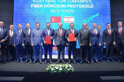 T&uuml;rkiye-KKTC Protokol&uuml;yle Fiber Altyapı T&uuml;rk Telekom&rsquo;a Emanet