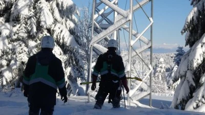UEDAŞ ekiplerinin zorlu &ccedil;alışması 