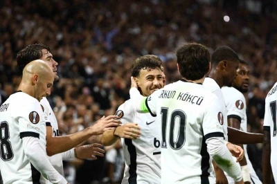 UEFA Avrupa Ligi: Beşiktaş: 1 - Marsilya: 1 (İlk yarı)