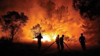 &Uuml;lke genelinde &ccedil;ıkan yangınlar hakkında H&uuml;k&uuml;met'ten a&ccedil;ıklama