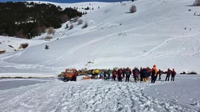 Uludağ'da &ccedil;ığ tatbikatı