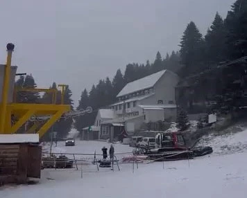 Uludağ'da kar başladı