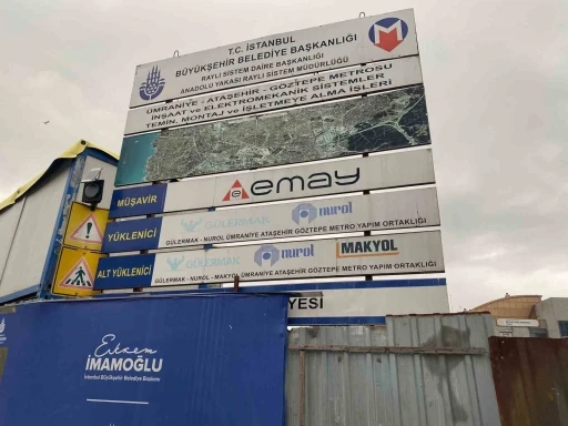 &Uuml;mraniye metro inşaatında paralarını alamayan iş&ccedil;ilerden eylem
