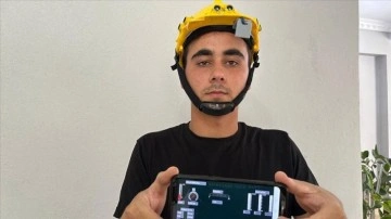 &Uuml;niversiteli gen&ccedil; "akıllı baret"le iş kazalarının &ouml;n&uuml;ne ge&ccedil;meyi hedefliyor