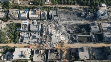 Uydu g&ouml;r&uuml;nt&uuml;leri, Gazze Şeridi'nin kuzeyindeki yıkımı g&ouml;steriyor