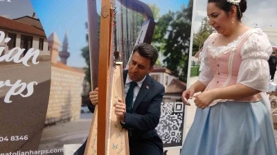 Vali Ayg&ouml;l, arp sanat&ccedil;ısı gibi h&uuml;nerlerini sergiledi
