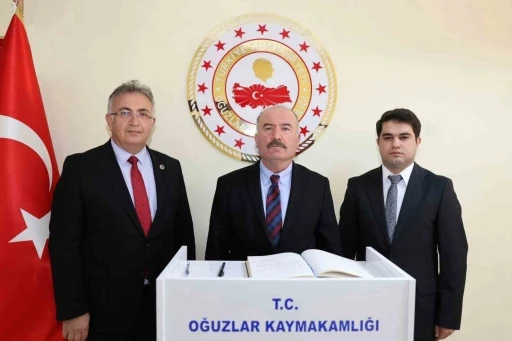 Vali &Ccedil;algan&rsquo;dan ilk il&ccedil;e ziyareti ceviz diyarı Oğuzlar&rsquo;a
