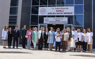 Vali Canbolat&rsquo;ın eşi ve beraberindeki heyet Nazilli Sağlıklı Yaşam Hizmetleri&rsquo;ni yerinde inceledi
