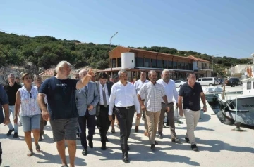 Vali Sezer, Keşan&rsquo;daki İbrice Limanı&rsquo;nda inceledi
