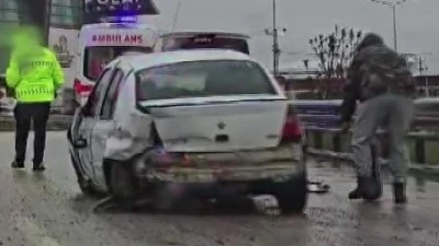 Vatandaşın t&uuml;m uyarıları kazayı &ouml;nleyemedi: İşte o anlar!