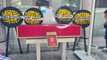 Vefat eden malul gazi askeri t&ouml;renle toprağa verildi
