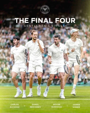 Wimbledon&rsquo;da yarı final eşleşmeleri belli oldu
