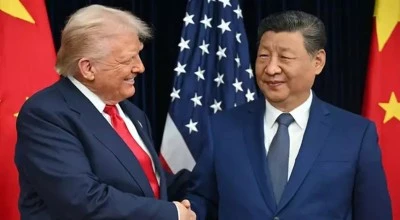Xi Jinping ve Trump, G&uuml;ney Kore'de g&ouml;r&uuml;şt&uuml;