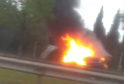 Yalova-Bursa yolunda ara&ccedil; yangını