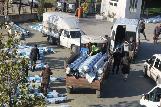Yalova&rsquo;da 167 &ccedil;ift&ccedil;iye 59 ton sera naylonu dağıtıldı
