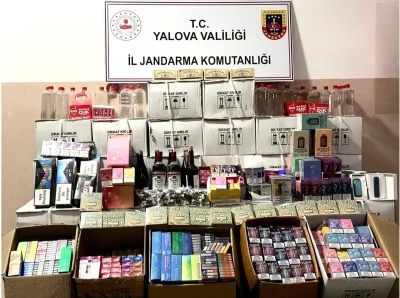 Yalova'da ka&ccedil;ak alkol ve t&uuml;t&uuml;n operasyonu: 2 g&ouml;zaltı