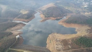 Yalova'nın i&ccedil;me suyu ihtiyacını karşılayan G&ouml;k&ccedil;e Barajı'nda su seviyesi azaldı