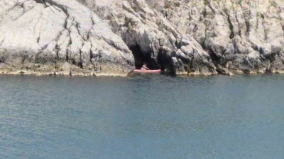 Yasaklı b&ouml;lgeye giren Rus, ekipleri alarma ge&ccedil;irdi
