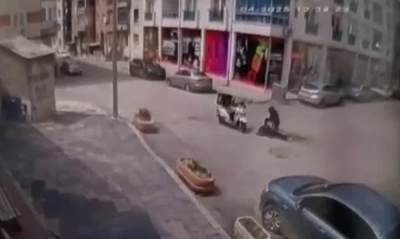 Yaşlı adamın hayatını kaybettiği kazanın g&ouml;r&uuml;nt&uuml;leri ortaya &ccedil;ıktı
