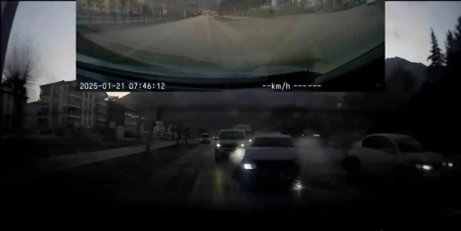 Yaya ge&ccedil;idindeki kaza ara&ccedil; kamerasında
