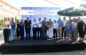 Yenişehir&rsquo;de 320 &ouml;ğrenci kapasiteli ilkokulun temeli atıldı
