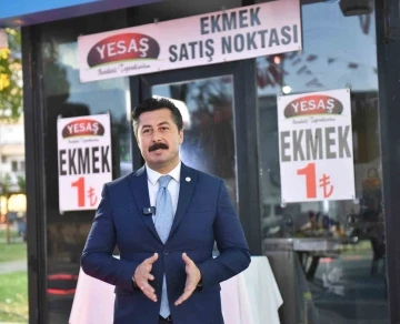 Bursa Yenişehir&rsquo;de ekmek 1 TL&rsquo;den satılmaya başlandı