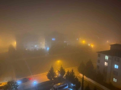 Yenişehir&rsquo;de sis etkili oldu...