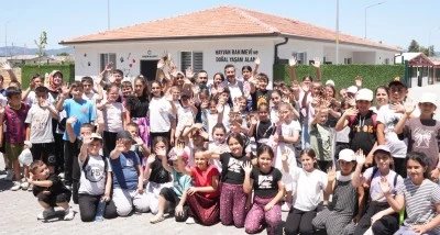 Yenişehir Hayvan Bakımevi ve Doğal Yaşam Alanı kapısını &ccedil;ocuklara a&ccedil;tı