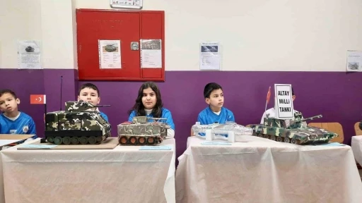 Yerli ve milli savunma sanayii &uuml;r&uuml;nleri miniklere ilham verdi
