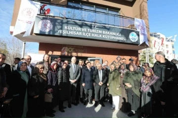Yeşilhisar İl&ccedil;e Halk K&uuml;t&uuml;phanesi a&ccedil;ıldı
