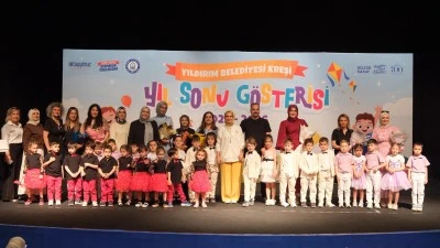 Yıldırım Belediyesi Kreşi&rsquo;nde mezuniyet coşkusu