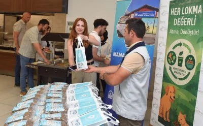 Yıldırım Belediyesi yemek atıklarını can dostlarımız i&ccedil;in mamaya d&ouml;n&uuml;şt&uuml;recek