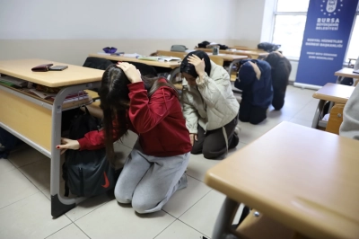 YKS Hazırlık Merkezi&rsquo;nde Deprem ve Tahliye Tatbikatı