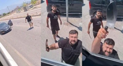 Yol verme tartışmasında satırla saldırı