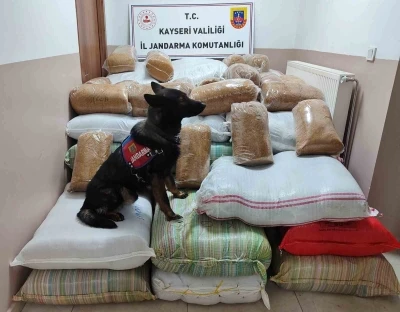 Yolcu otob&uuml;s&uuml;nde 1 bu&ccedil;uk ton ka&ccedil;ak t&uuml;t&uuml;n yakalandı
