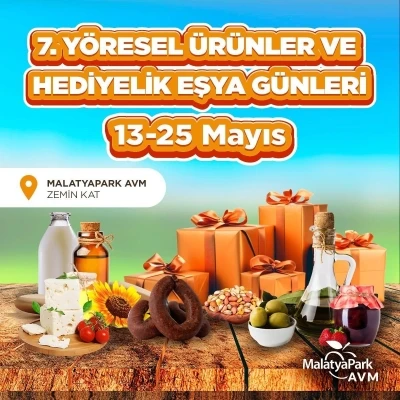 Y&ouml;resel tatlar ve el emeği &uuml;r&uuml;nler 7. kez Malatyapark&rsquo;ta
