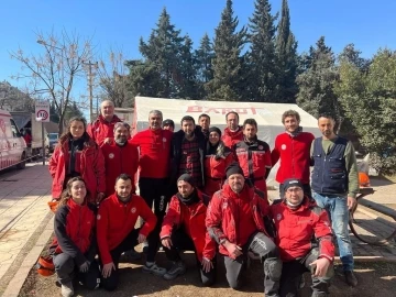 Yorgun d&uuml;şen kurtarıcıya moral ziyareti
