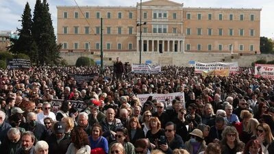 Yunanistan&rsquo;da 2023 yılındaki tren kazası protesto edildi