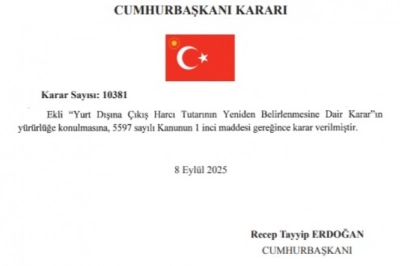 Yurt Dışı &Ccedil;ıkış Harcı 1000 TL Oldu! Resmi Gazete&rsquo;de Yayımlandı