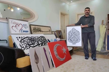 Y&uuml;zlerce &ccedil;ivinin telle buluşmasıyla ortaya &ccedil;ıkan eserler camilerde yer almayı bekliyor
