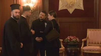 Zelenskiy Fener Rum Ortodoks Patrikhanesi'ni ziyaret etti 